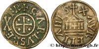 FRANCE Denier CHARLES II LE CHAUVE Orléans s.m. (19,5mm, 1,46g, 7h) -