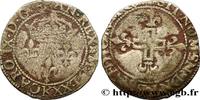 FRANCE Double sol parisis, 1er type CHARLES IX Bordeaux 1570 (24mm, 2,92g, 12h) -