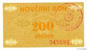 BOSNIE HERZÉGOVINE 200 Dinara BOSNIE HERZÉGOVINE 200 Dinara 1992 SPL -