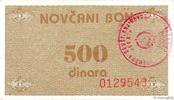 BOSNIE HERZÉGOVINE 500 Dinara BOSNIE HERZÉGOVINE 500 Dinara 1992 SPL -