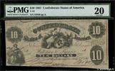 ÉTATS CONFÉDÉRÉS 10 Dollars ÉTATS CONFÉDÉRÉS 10 Dollars 1861 TB -
