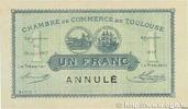 FRANCE régionalisme et divers 1 Franc Annulé FRANCE régionalisme et divers 1 Franc Annulé 1917 SUP+ -