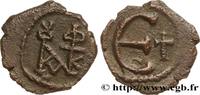 L'EMPIRE D'ANASTASE À MAURICE TIBÈRE (491-602) Pentanummium JUSTIN II Constantinople 567-578 (12,5mm, 2,58g, 6h) -