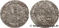 FRANCE Quart d'écu de Béarn LOUIS XIII LE JUSTE Pau 1612 (30,5mm, 9,62g, 6h) -