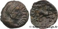 FRANCE Bronze SVTICOS, classe V à la petite tête de face VÉLIOCASSES (Région du Vexin normand) c. 50-40 AC. (16mm, 1,82g, 6h) -