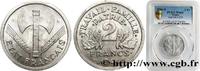 FRANCE 2 francs Francisque ÉTAT FRANÇAIS Beaumont-Le-Roger 1944 (27,02mm, 2,2g, 6h) -