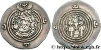 Post-hellénistique 2 (227 à 650 après J.C.) Drachme SASSANIDES - ROYAUME SASSANIDE - CHOSROÈS II Atelier incertain c. 590-628 (31,5mm, 4,00g, 3h) -