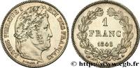 FRANCE 1 franc Louis-Philippe, couronne de chêne LOUIS-PHILIPPE Ier Paris 1848 (23mm, 5,00g, 6h) -