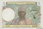 AFRIQUE OCCIDENTALE FRANÇAISE 5 Francs AFRIQUE OCCIDENTALE FRANÇAISE 5 Francs 1942 SPL -