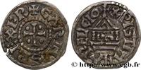FRANCE Denier à la légende chrétienne CHARLES II LE CHAUVE Orléans ? s.m. (20mm, 1,33g, 3h) -