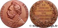 FRANCE Médaille, 50e anniversaire de Siemens & Halske ALLEMAGNE 1897 (49,5mm, 53,38g, 12h) -
