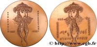 FRANCE Médaille, Jean Gutenberg, inventeur de l’imprimeri IMPRIMERIE ET PAPETERIE Monnaie de Paris 1973 (72mm, 158g, 12h) -