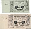 FRANCE régionalisme et divers 1 et 2 Francs Non émis FRANCE régionalisme et divers 1 et 2 Francs Non émis 1916 SPL -