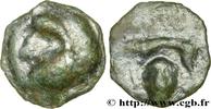 FRANCE Potin au sanglier et à la tête coupée HAUTE ET MOYENNE SEINE Ier siècle avant J.-C. (16,5mm, 2,31g, 3h) -