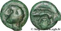 FRANCE Potin au sanglier et à la tête coupée HAUTE ET MOYENNE SEINE Ier siècle avant J.-C. (18mm, 2,98g, 4h) -
