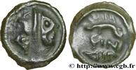 FRANCE Potin OYINDIA à la tête janiforme LINGONS (Région de Langres) Langres (52) c. 80-50 AC. (17,5mm, 2,53g, 9h) -