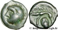 FRANCE Potin au sanglier et à la tête coupée HAUTE ET MOYENNE SEINE Ier siècle avant J.-C. (18,5mm, 3,49g, 3h) -
