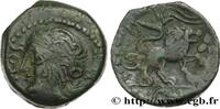 FRANCE Bronze SVTICOS, classe II au lion VÉLIOCASSES (Région du Vexin normand) c. 50-40 AC. (16mm, 3,95g, 3h) -