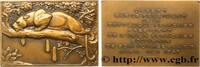 FRANCE Plaquette animalière - Panthère ANIMAUX 1947 (50,5mm, 158,7g, 12h) -
