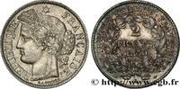 FRANCE 2 francs Cérès, avec légende TROISIÈME RÉPUBLIQUE Paris 1870 (27mm, 9,98g, 6h) -