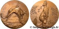 FRANCE Médaille animalière - Kangourou ANIMAUX Monnaie de Paris 1975 (72mm, 170,5g, 12h) -