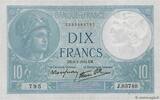 FRANCE 10 Francs MINERVE modifié FRANCE 10 Francs MINERVE modifié 1941 SUP+ -