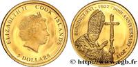 ÎLES COOK 5 Dollar Proof 90e anniversaire du pape Benoît XVI ÎLES COOK 2017 (10mm, 0,5g, 12h) -