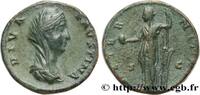 LES ANTONINS (96 après J.C. à 192 après J.C.) Sesterce FAUSTINE MÈRE Rome 141 (29mm, 22,34g, 6h) -