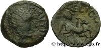FRANCE Bronze SVTICOS, classe V à la petite tête de face VÉLIOCASSES (Région du Vexin normand) c. 50-40 AC. (15mm, 2,80g, 6h) -