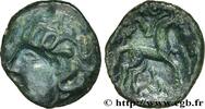 FRANCE Bronze au cheval et à la tête de face AMBIENS (Région d'Amiens) Amiens (80) c. 60-40 AC. (17mm, 2,69g, 6h) -