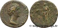 LES ANTONINS (96 après J.C. à 192 après J.C.) Sesterce FAUSTINE MÈRE Rome 139 (32mm, 24,24g, 5h) -
