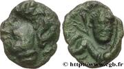 FRANCE Bronze au cheval et à la tête de face AMBIENS (Région d'Amiens) Amiens (80) c. 60-40 AC. (15mm, 1,61g, 12h) -