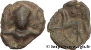 FRANCE Bronze au personnage de face et aux torques AMBIENS (Région d'Amiens) Amiens (80) c. 60-40 AC. (16mm, 1,63g, 6h) -
