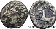 FRANCE Denier d'argent au cheval et à la rouelle AMBIENS (Région d'Amiens) Amiens (80) Ier siècle avant J.-C. (13mm, 1,39g, 6h) -