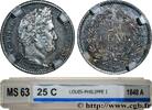 FRANCE 25 centimes Louis-Philippe LOUIS-PHILIPPE Ier Paris 1848 (15mm, 1,25g, 6h) -