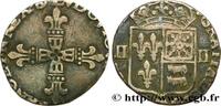 FRANCE Quart d'écu de Béarn LOUIS XIII LE JUSTE Morlaàs n.d. (24mm, 6,05g, 12h) -
