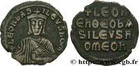 LA DYNASTIE MACÉDONNIENNE (867-1081) Follis LÉON VI LE SAGE Constantinople 886 (25mm, 6,91g, 6h) -