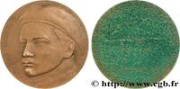 FRANCE Médaille, Roland Garros et la première traversée d AÉRONAUTIQUE - AVIATION : AVIATEURS & AVIONS Monnaie de Paris 1977 (67,5mm, 160,08g, 12h) -