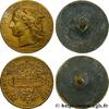 FRANCE Médaille de récompense, Concours agricole, Produit TROISIÈME RÉPUBLIQUE - TUNISIE - PROTECTORAT FRANÇAIS Tunisie, Tunis 1888 (33mm, 33,45g, 12h) -