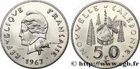 NOUVELLE CALÉDONIE Essai de 50 Francs NOUVELLE CALÉDONIE Paris 1967 (33mm, 15,09g, 6h) -