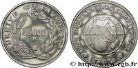 TURQUIE 20.000 Lira Proof Coupe du Monde de football Itali TURQUIE 1990 (38,50mm, 23,19g, 6h) -