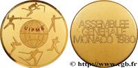FRANCE Médaille, Assemblée générale de Monaco MONACO 1980 (69,5mm, 118,4g, 12h) -