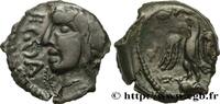 FRANCE Bronze ECOA - RATVMACIOS, à l’aigle et au buste ai VÉLIOCASSES (Région du Vexin normand) c. 50-40 AC. (15mm, 1,70g, 9h) -