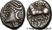 FRANCE Denier KALETEDOY, au delta renversé LINGONS (Région de Langres) c. 80-50 AC. (11mm, 2,04g, 6h) -