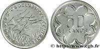 ÉTATS DE L'AFRIQUE CENTRALE Essai de 50 Francs antilopes lettre ‘E’ Cameroun ÉTATS DE L'AFRIQUE CENTRALE Paris 1976 (21,5mm, g, 6h) -