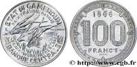 CAMEROUN Essai 100 Francs Etat du Cameroun, commémoration d CAMEROUN Paris 1966 (25mm, 12,20g, 6h) -