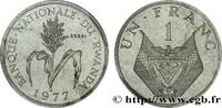RWANDA Essai de 1 Franc RWANDA Paris 1977 (21mm, g, 6h) -