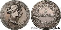 ITALIE - PRINCIPAUTÉ DE LUCQUES ET PIOMBINO - FÉLI 5 Franchi ITALIE - PRINCIPAUTÉ DE LUCQUES ET PIOMBINO - FÉLIX BACCIOCHI et ÉLISA BONAPARTE Florence 1808 (37mm, 24,78g, 6h) -