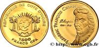 CÔTE D'IVOIRE 1500 Francs CFA Proof Frédéric Chopin CÔTE D'IVOIRE 2007 (11mm, 1g, 12h) -