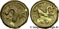 FRANCE Potin au cheval à droite SUESSIONS (région de Soissons) Ier siècle avant J.-C. (18mm, 4,11g, 3h) -